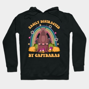 easily distracted by capybaras Hoodie